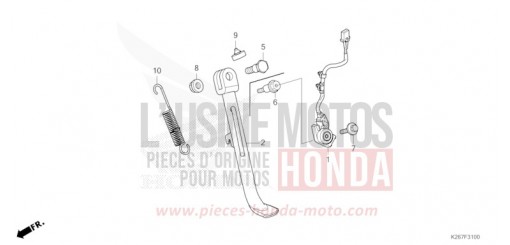 BEQUILLE MSX125AN de 2022
